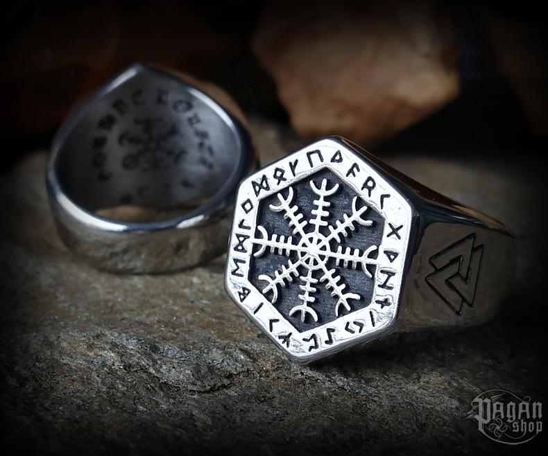 Prsten Aegishjalmur Ísland - ocel