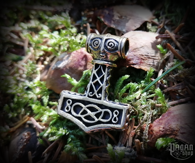 Přívěsek Thorovo kladivo Mjölnar - bronz