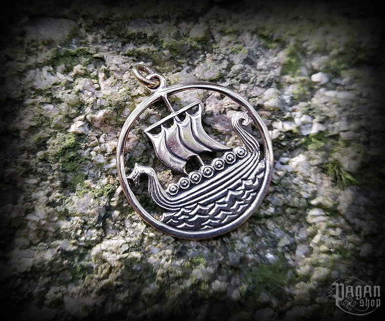 Přívěsek Vikingská loď Svold - bronz