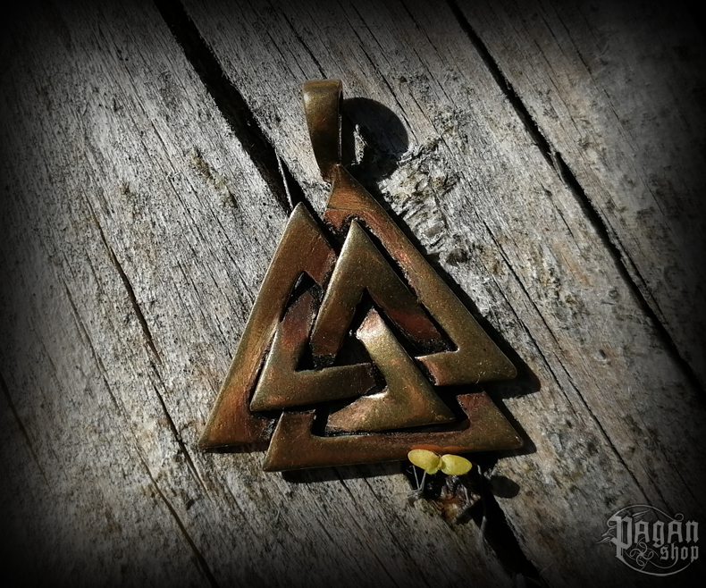 Přívěsek Valknut Wuotan - bronz