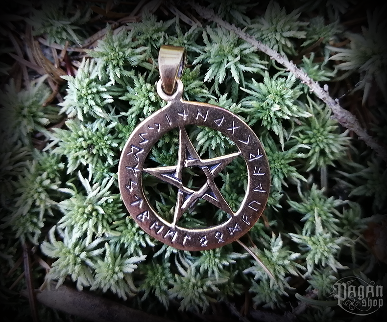 Přívěsek Pentagram Galdur - bronz