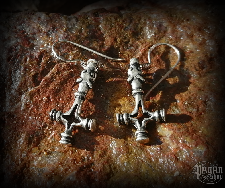 Náušnice Thorovo kladivo Úlfur - Ag 925/1000