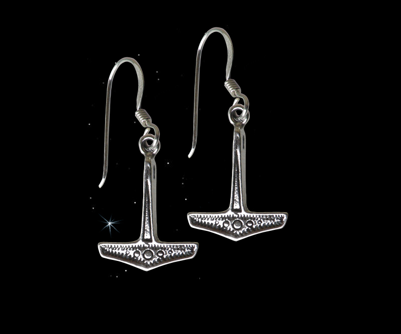 Náušnice Thorovo kladivo Frábær - Ag 925/1000