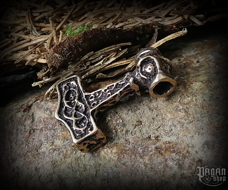 Přívěsek Thorovo kladivo Thorfrethr - bronz