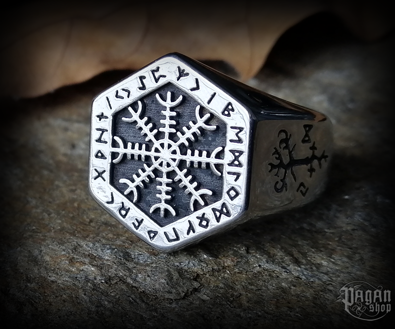 Prsten Aegishjalmur Ísland - ocel