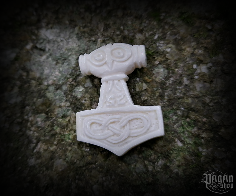 Přívěsek Thorovo kladivo Mjölnir - kost
