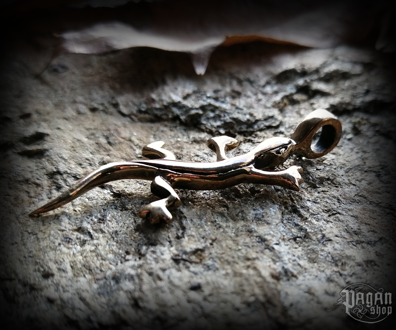 Přívěsek Ještěrka Lizzy - bronz