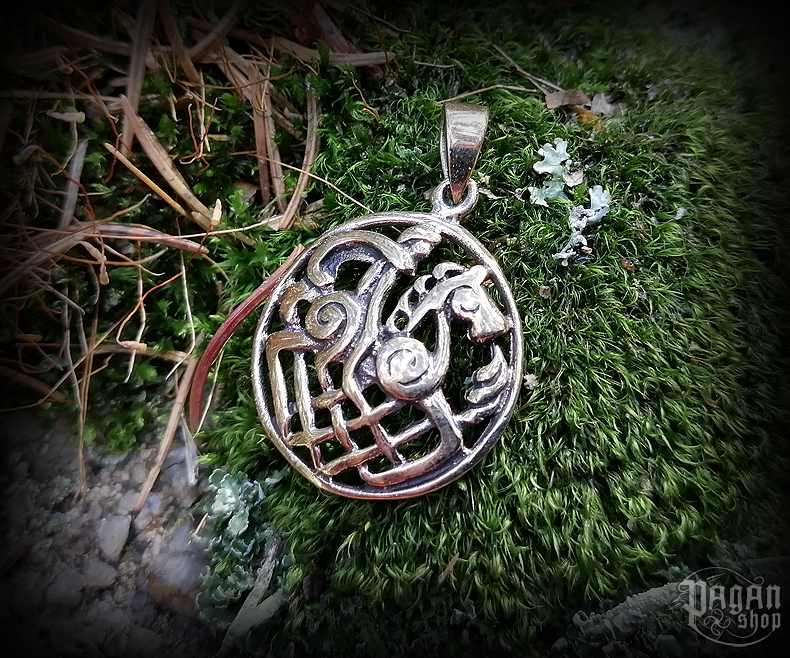 Přívěsek Odin a Sleipnir Rída - bronz