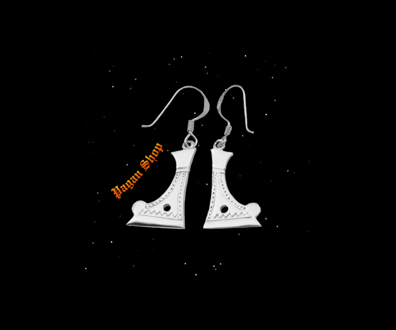 Náušnice Perunova sekera Grom - Ag 925/1000