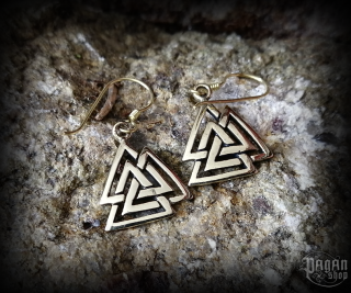 Náušnice Valknut Ragarda - bronz