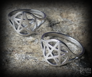 Prsten Pentagram Pentas - ocel