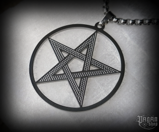 Přívěsek Pentagram Beitiris s řetízkem - ocel