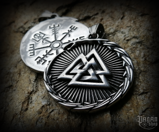 Přívěsek Valknut Jörmungandr - ocel