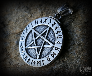 Přívěsek Pentagram Galdur - ocel