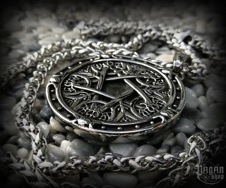 Přívěsek Pentagram Arodyr s řetízkem - ocel