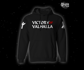 Mikina s kapucí Victory or Valhalla