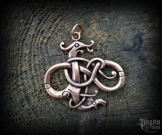 Přívěsek Vikingský drak Urnes - bronz